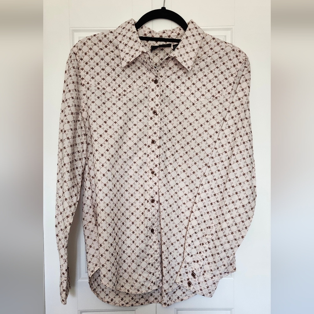Roughrider Pink Western Riding Button Down